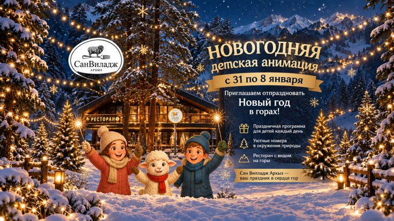 Новогодняя анимация с 31 по 8 января