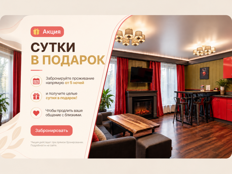 Special offer! A day as a gift!